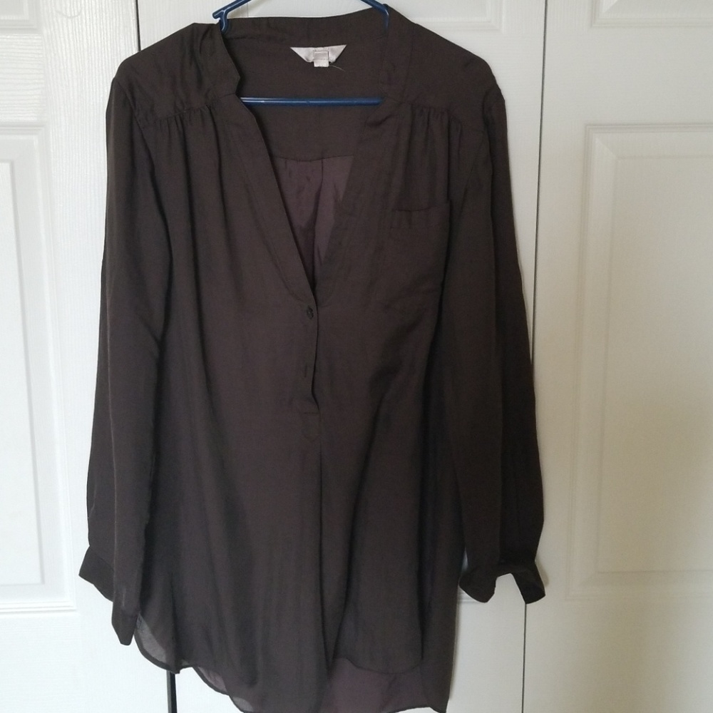ZOA oversized brown blouse